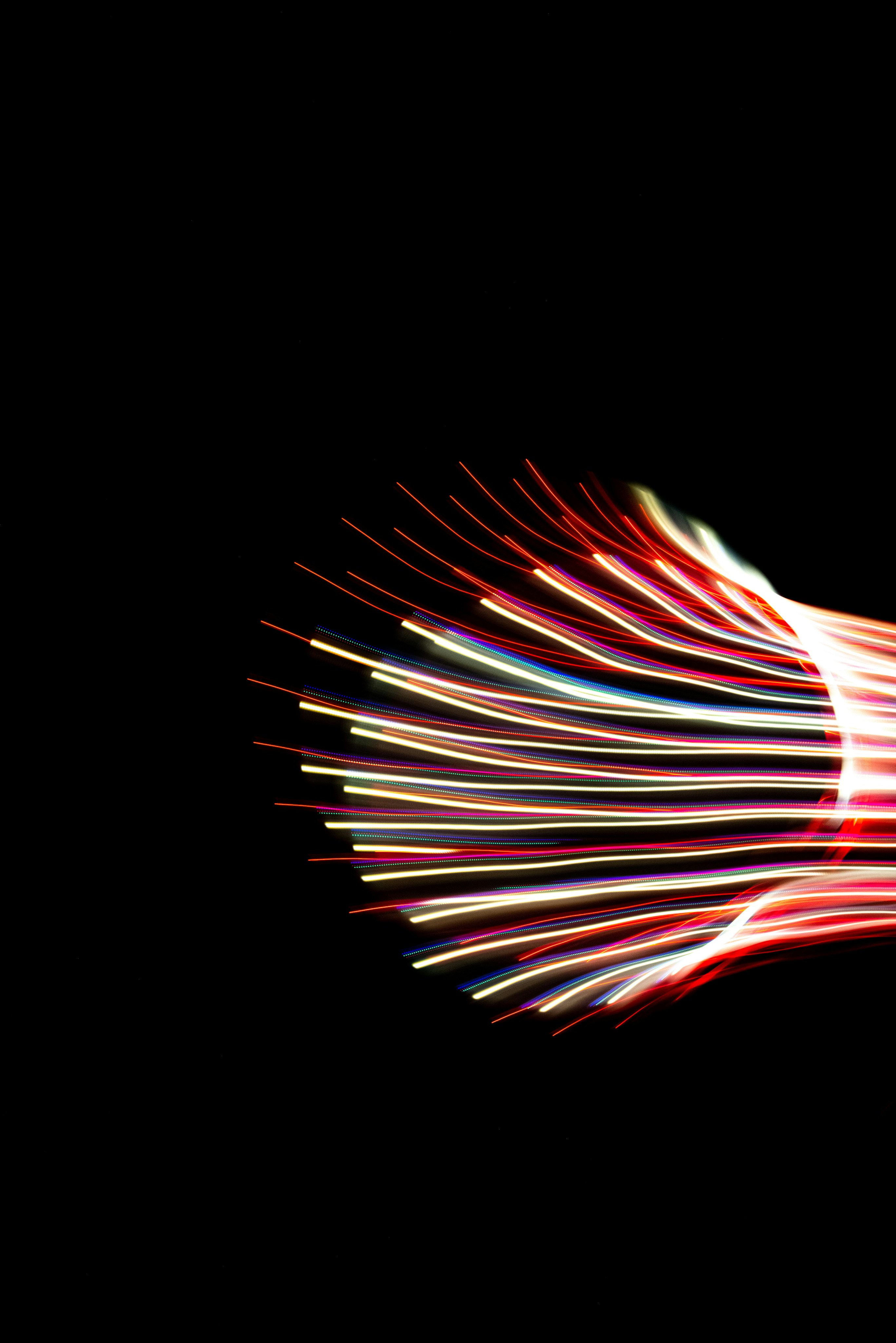 Light travelling through fibre